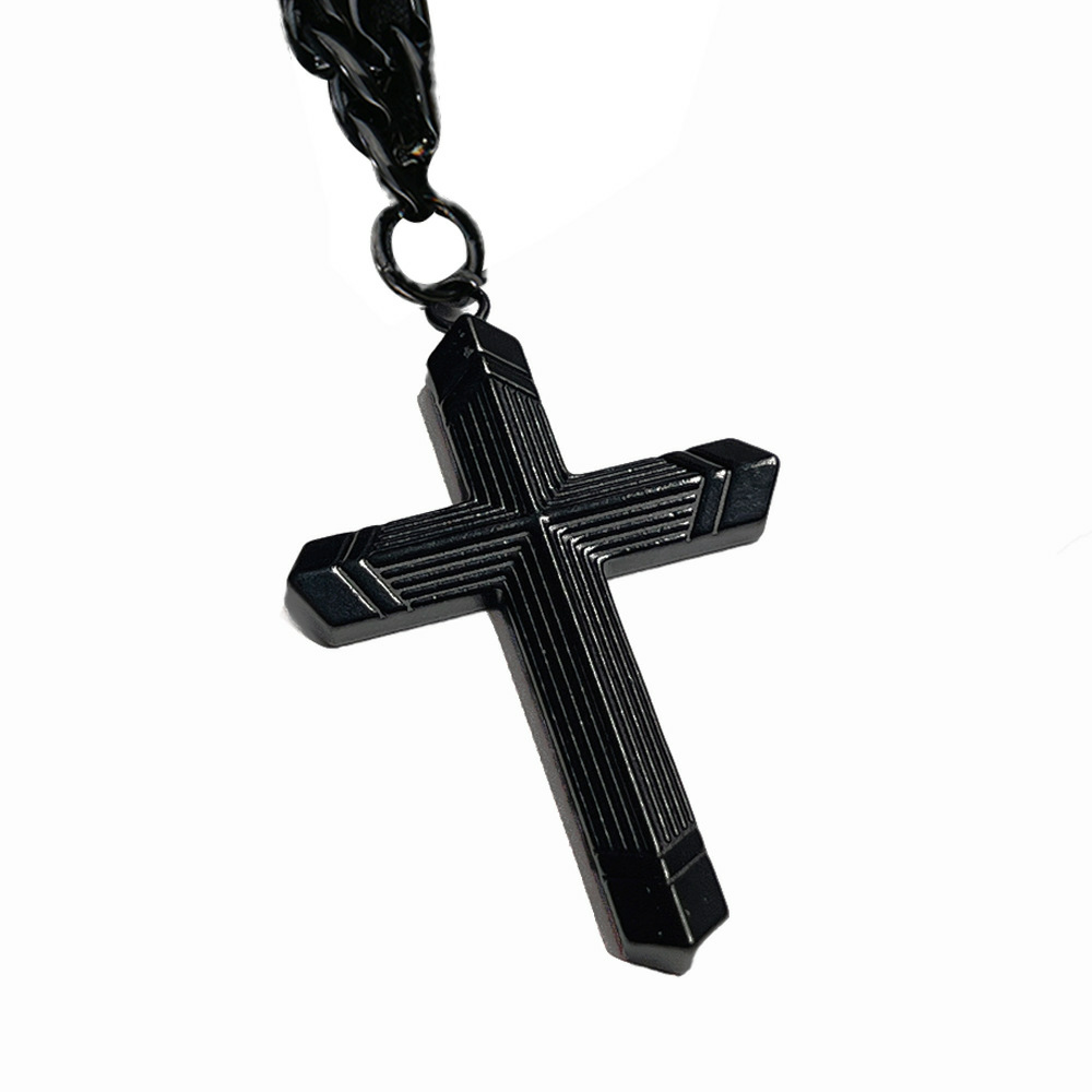 3-Piece Tree of Life Necklace Set - Men’s Stainless Steel Black Oil Pendant