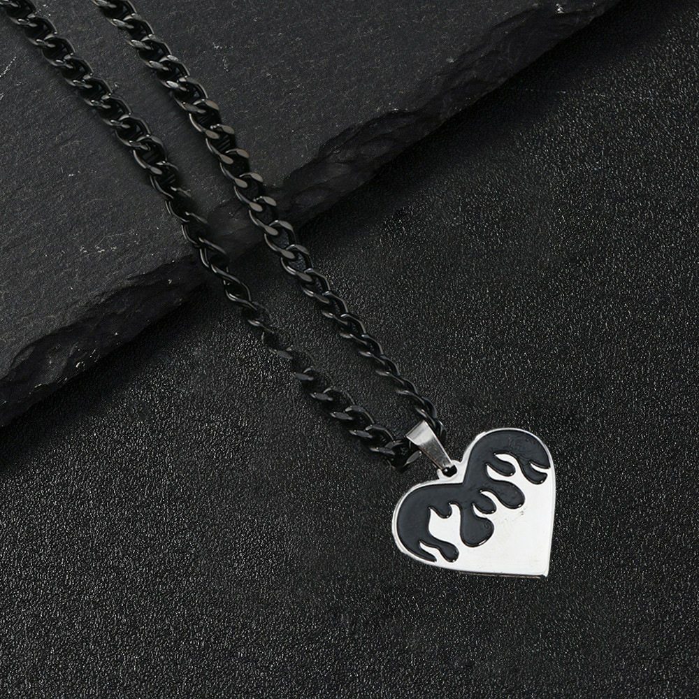 3-Piece Tree of Life Necklace Set - Men’s Stainless Steel Black Oil Pendant