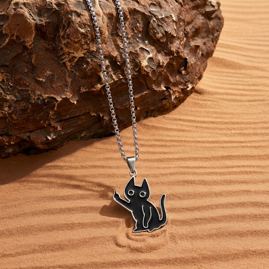 Sassy Cat Flip Off Pendant