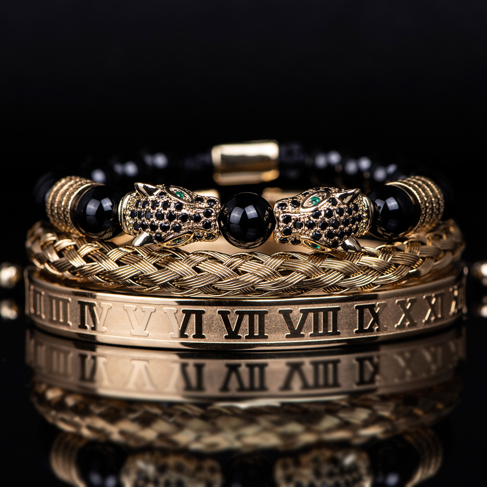 Roman Pattern Bracelet-stylishnooks