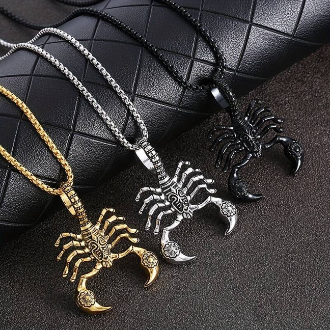 Street Scorpion Chain Pendant-stylishnooks