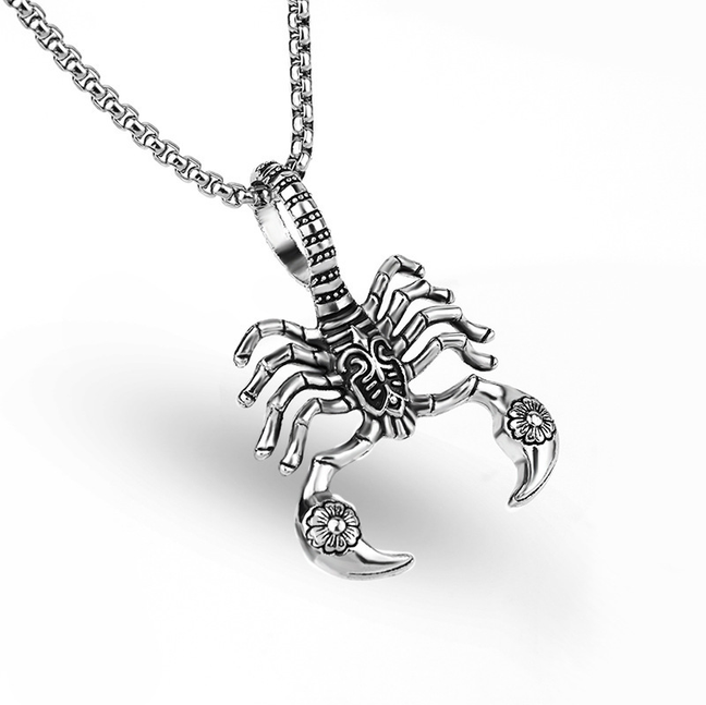 Street Scorpion Chain Pendant-stylishnooks