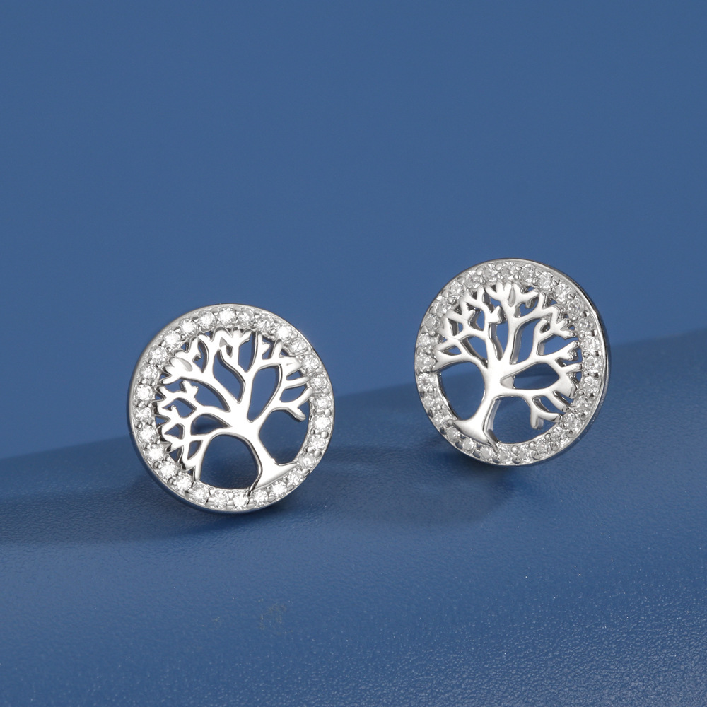 Women's-Tree of Life 925 Sterling Silver Openwork Jewelry Collection-stylishnooks
