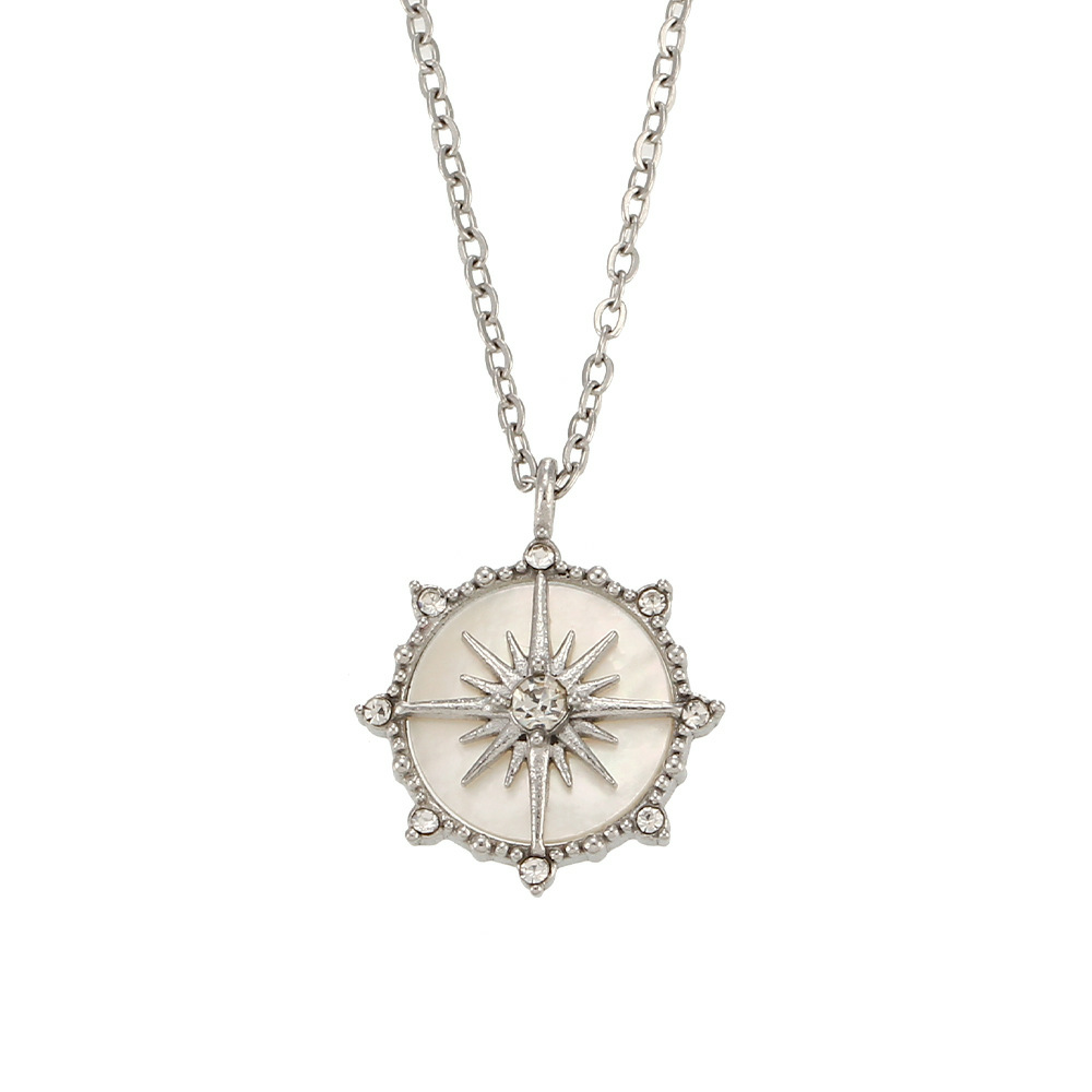 Lucky Wheel Star Shell Pendant Necklace - Niche Fashion Jewelry