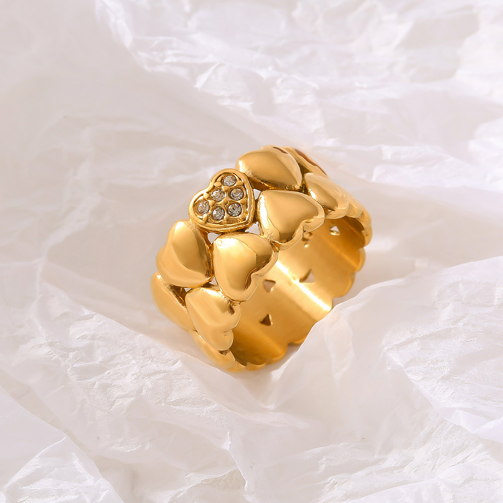 The Double Vintage Heart Ring