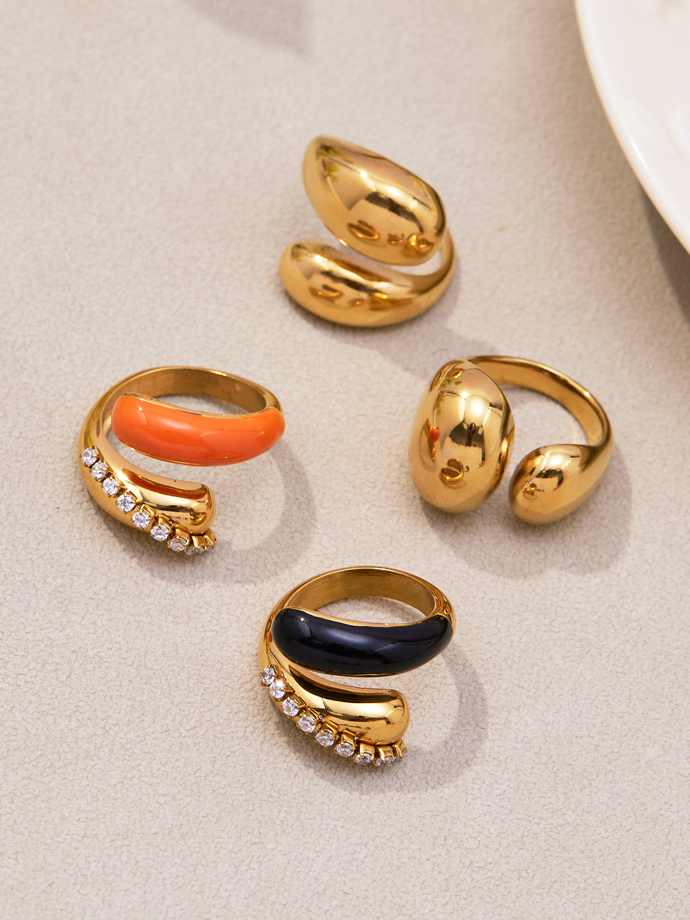 The French Double Drop Ring