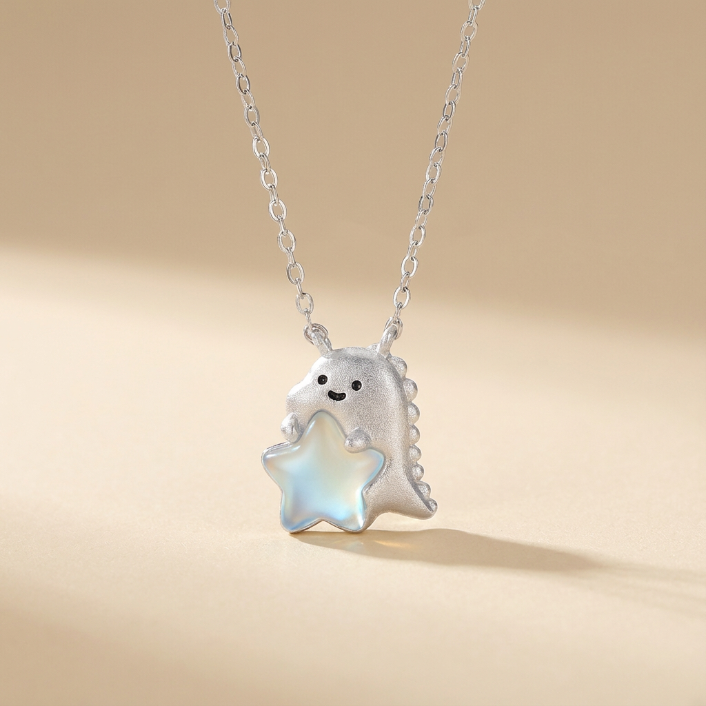 Dino & Moonstone Necklace