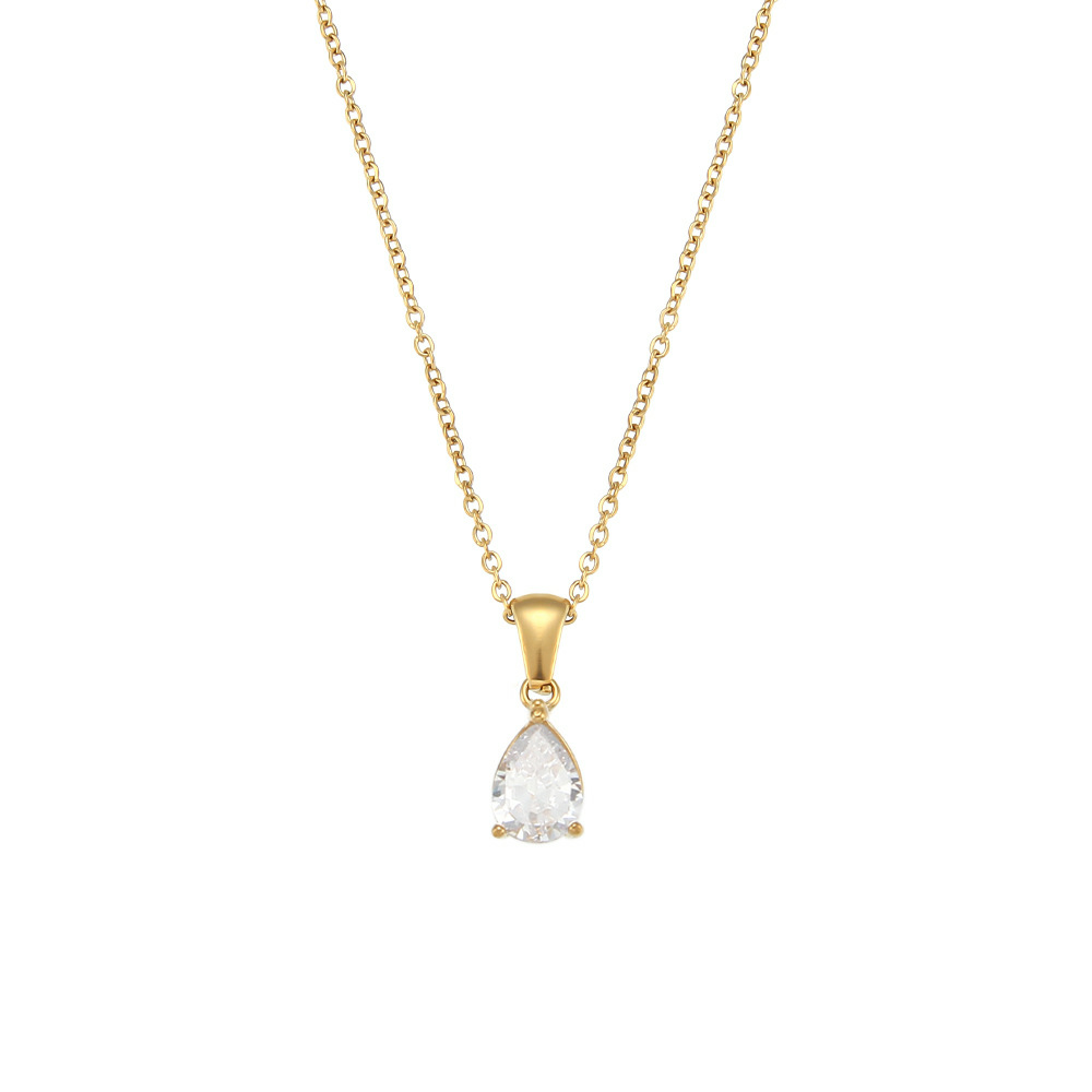 Dainty Teardrop Pendant Necklace-stylishnooks