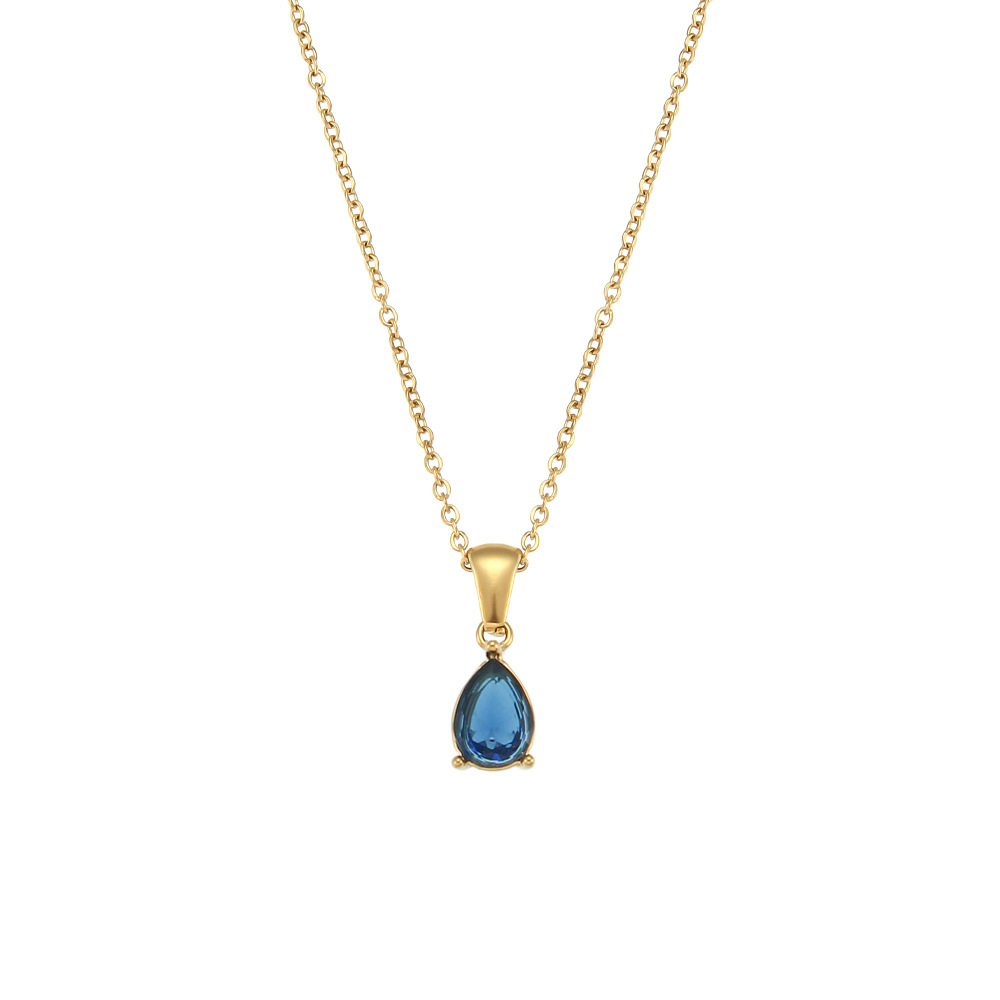 Dainty Teardrop Pendant Necklace-stylishnooks