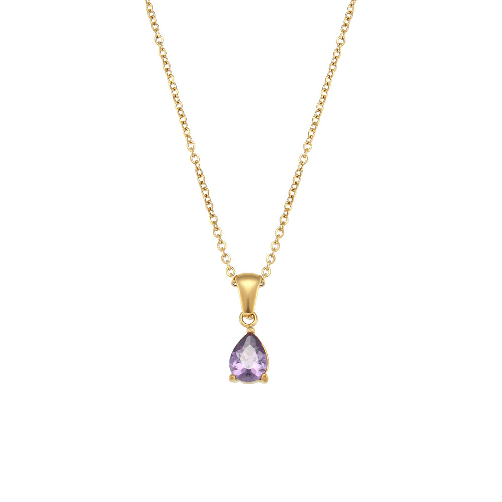 Dainty Teardrop Pendant Necklace-stylishnooks