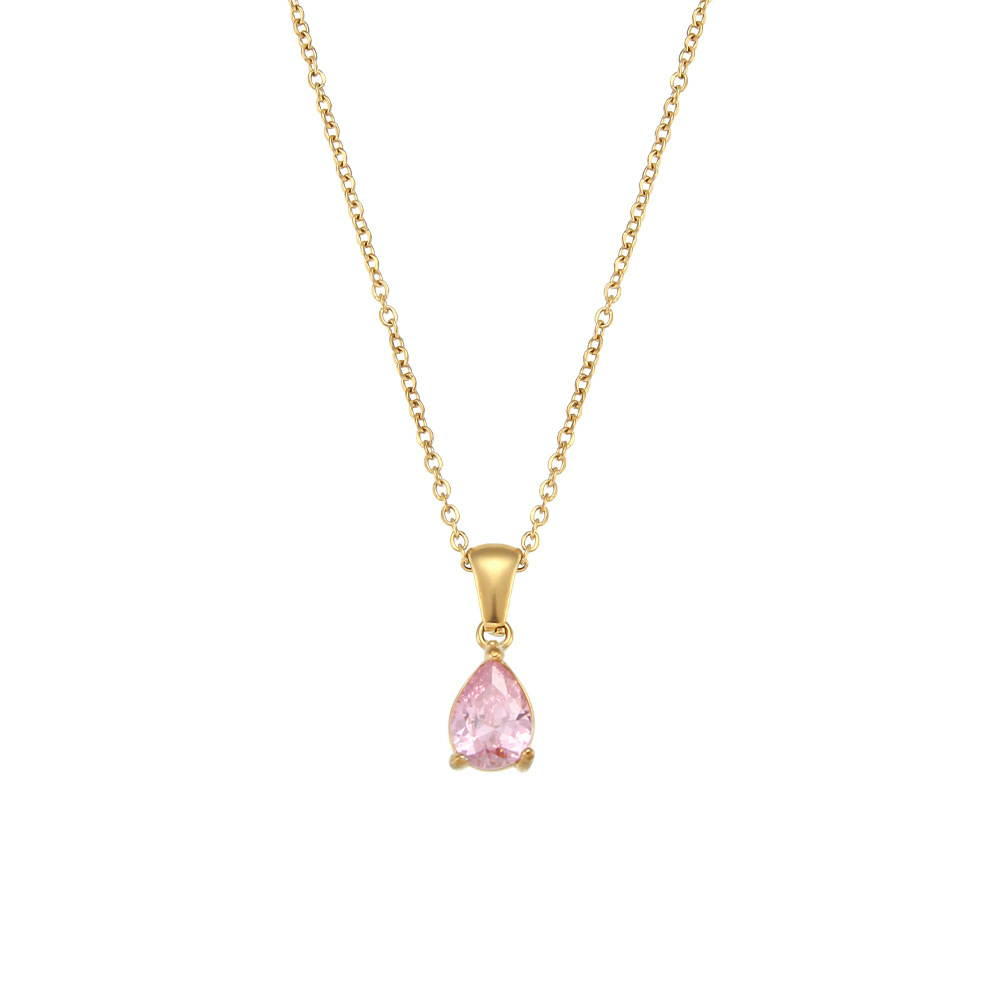Dainty Teardrop Pendant Necklace-stylishnooks