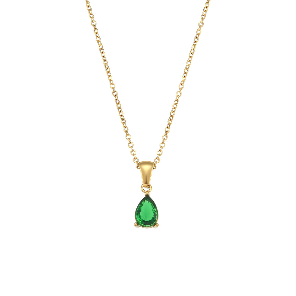 Dainty Teardrop Pendant Necklace-stylishnooks