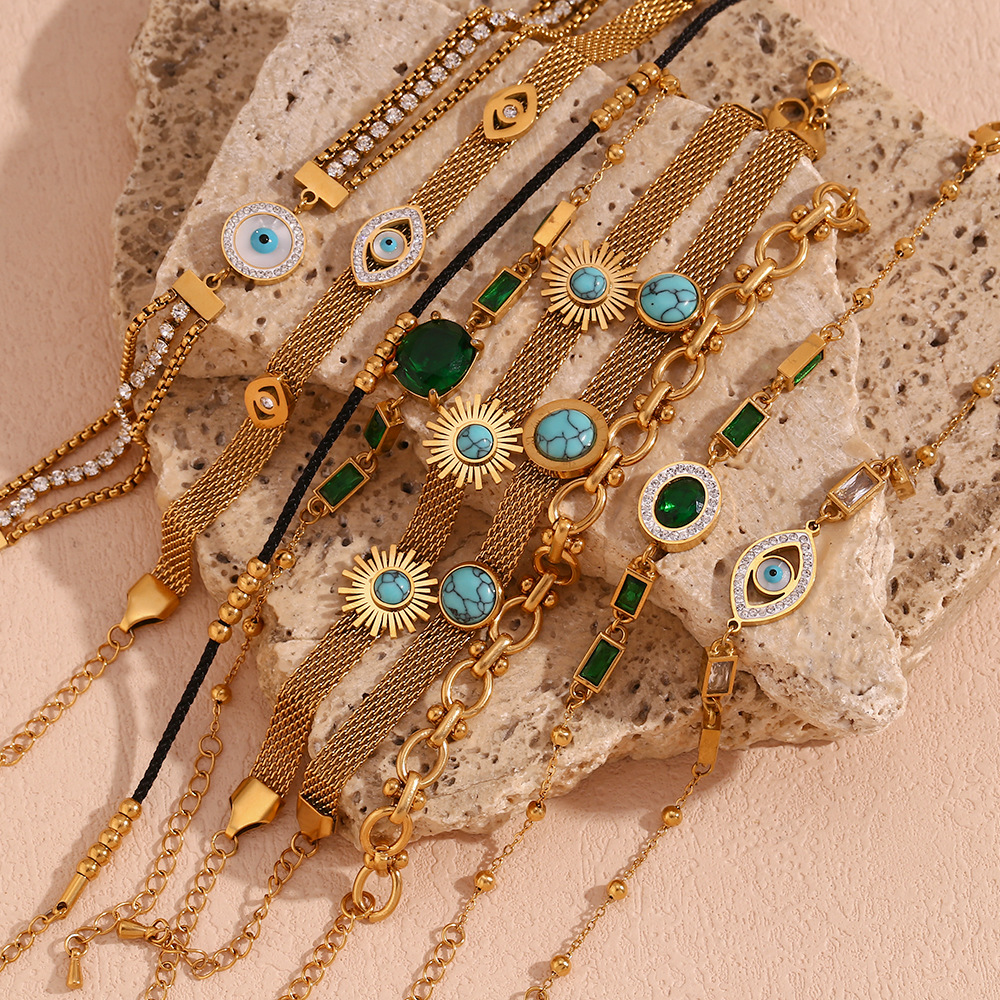 Vintage Evil Eye Protection Bracelet-stylishnooks