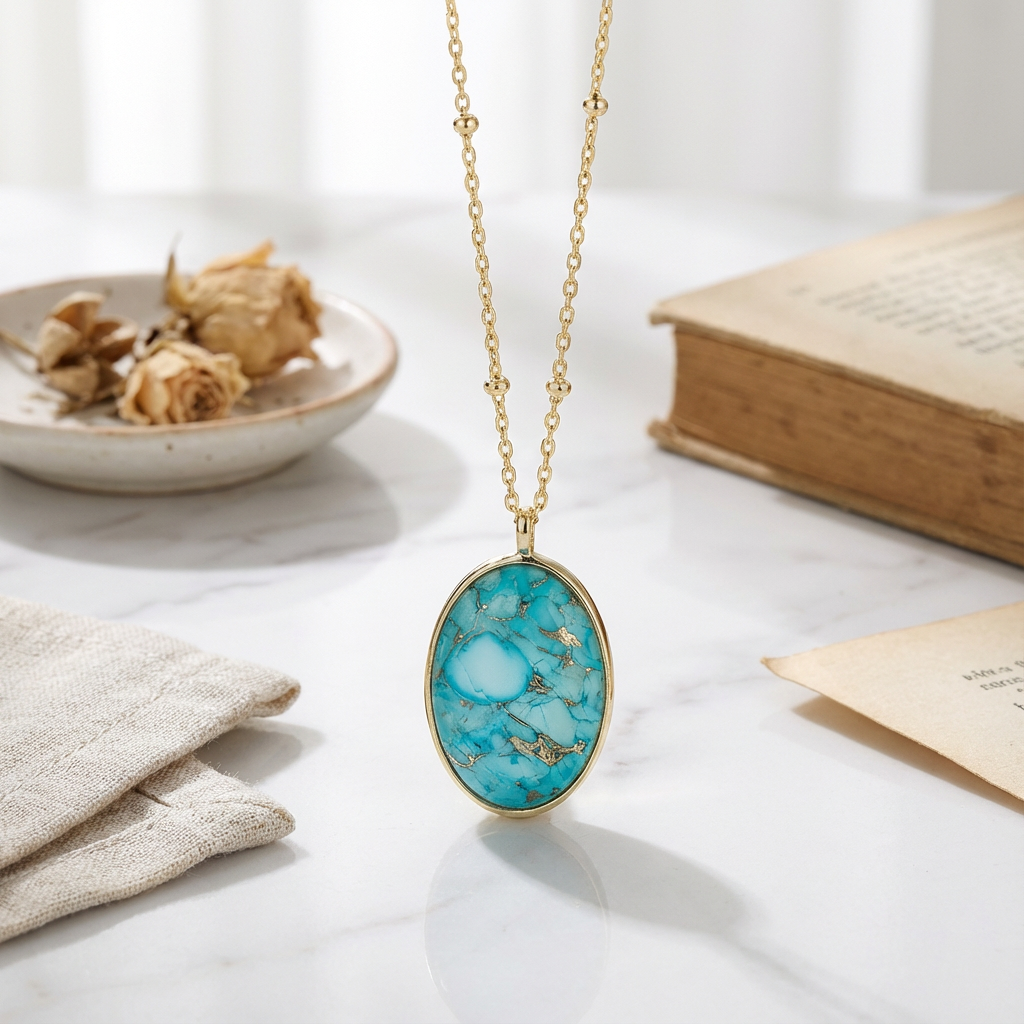 Clavicle Chain Gemstone Necklace  Women's Jewelry