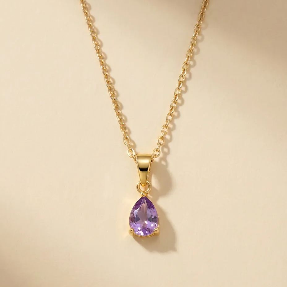 Dainty Teardrop Pendant Necklace