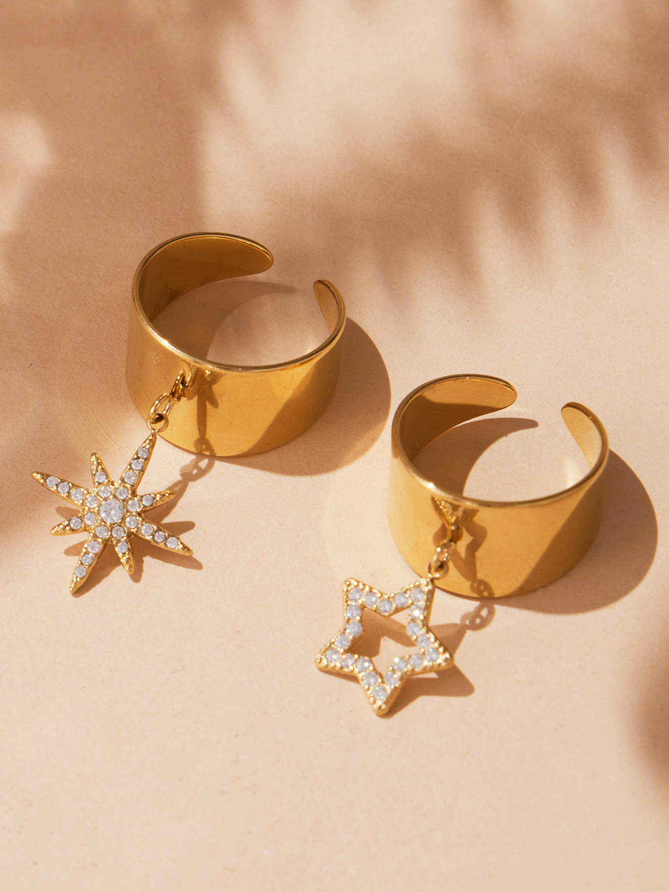 Celestial Star Band Ring-stylishnooks