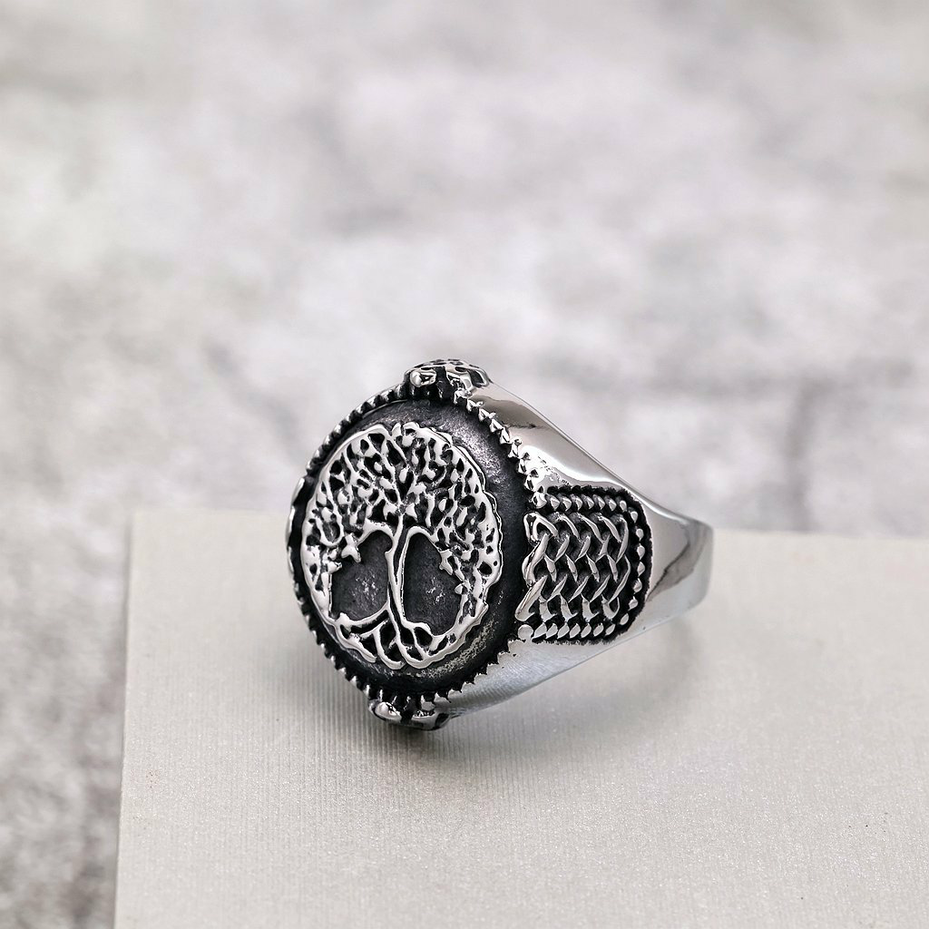 Floating Yggdrasil Viking Ring-stylishnooks