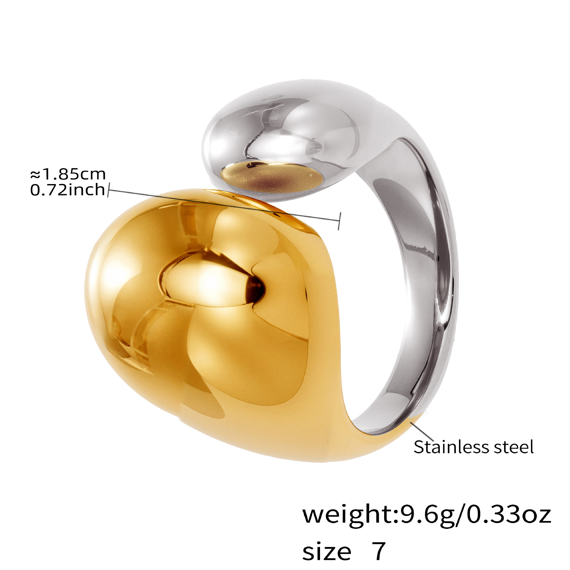 The French Double Drop Ring