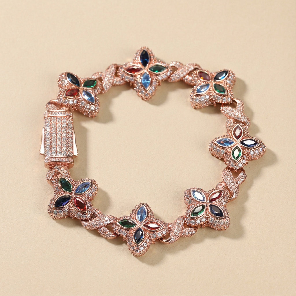 5A Zircon Clover Infinity Bracelet - Hip-Hop Cool Style