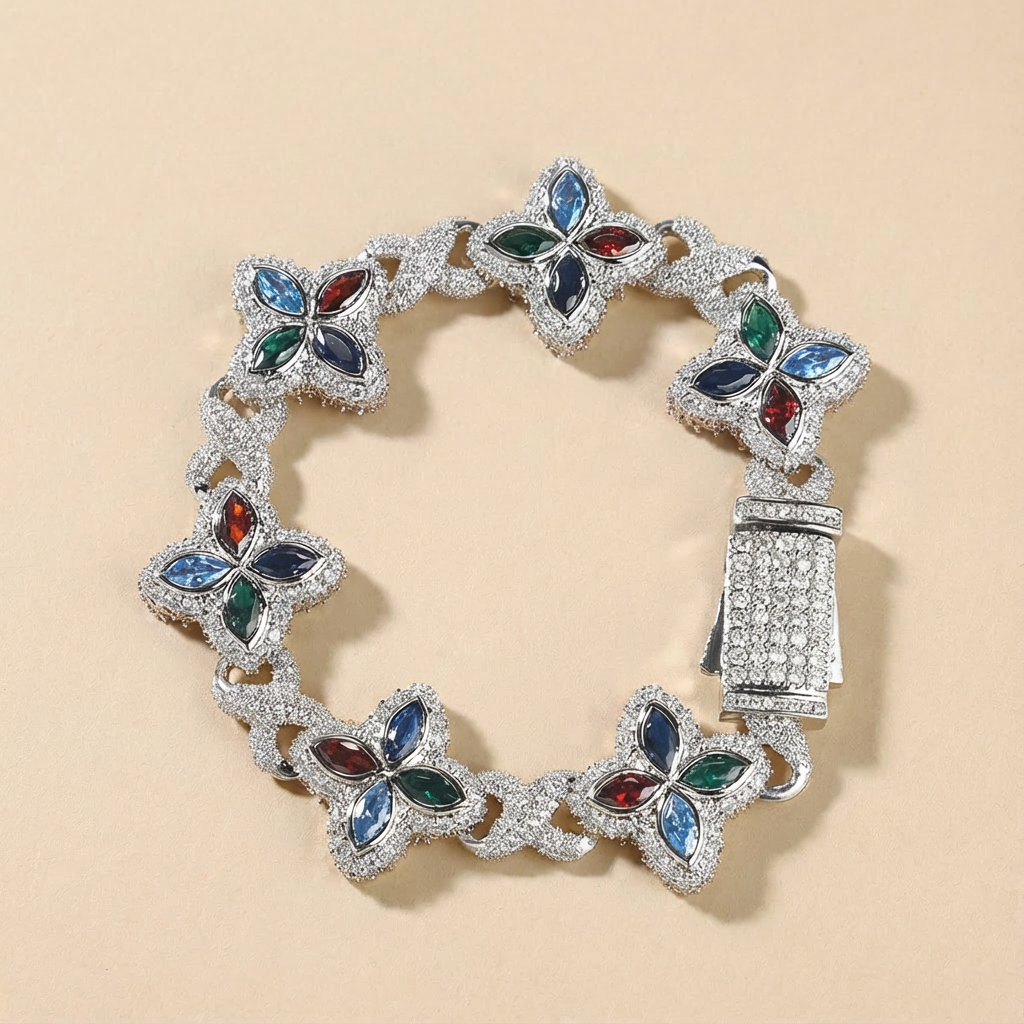 5A Zircon Clover Infinity Bracelet - Hip-Hop Cool Style