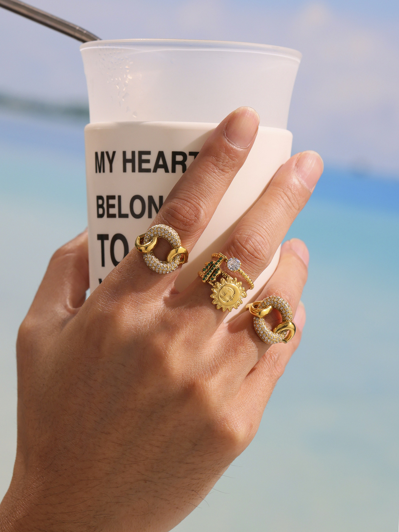 The Geometric Halo Ring-stylishnooks