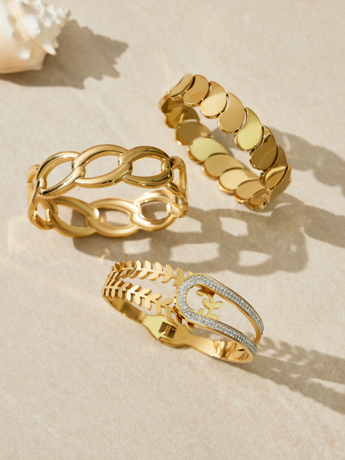 The Geometric Wheat Cuff Collection