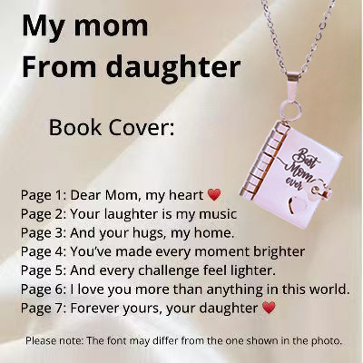 Book Necklace for Granddaughter