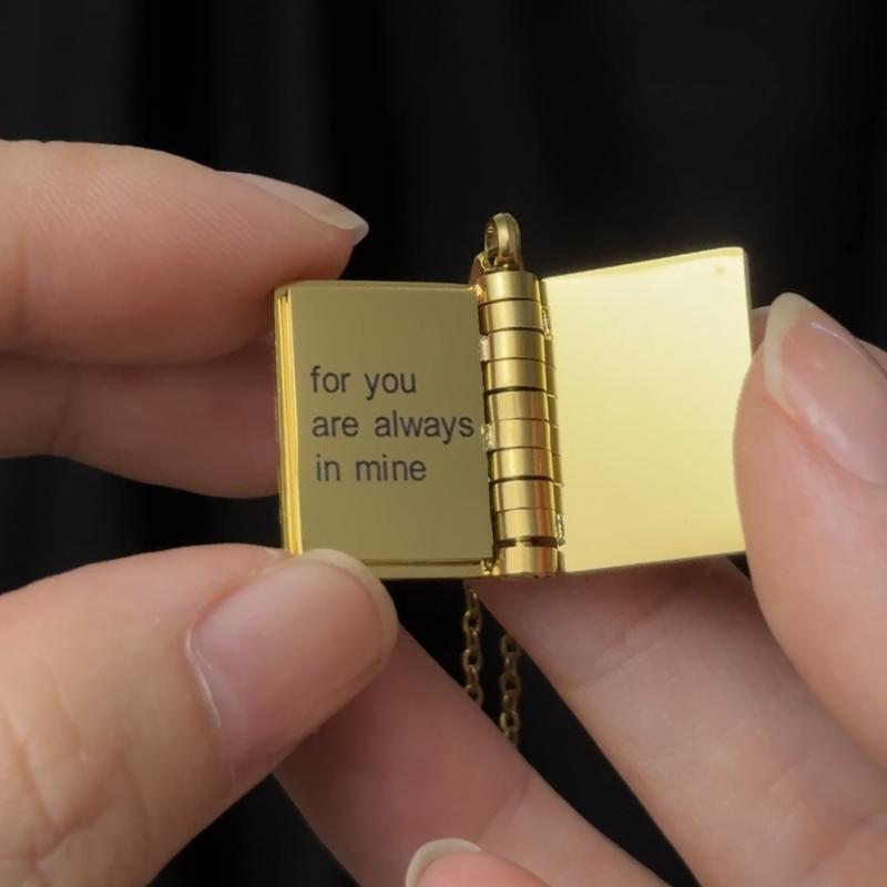 Book Necklace for Granddaughter