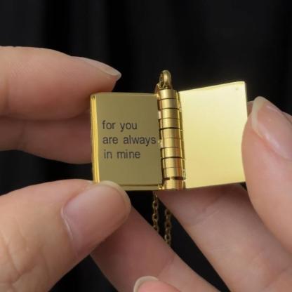 Book Necklace for Granddaughter