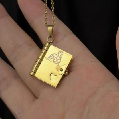 Book Necklace for Granddaughter