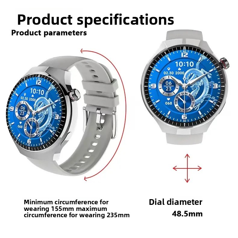 GT8pro smart watch blood sugar blood pressure heart rate multi-function voice assistant sports adult watch