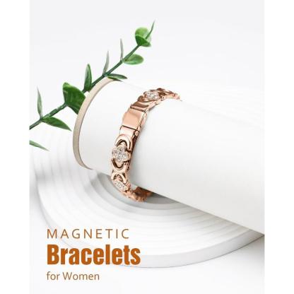 Copper Bracelets for Women Pure Copper Magnetic Bracelet with 3500 Gauss Effective Magnets Trendy Stack Bangle Stretch Bangle