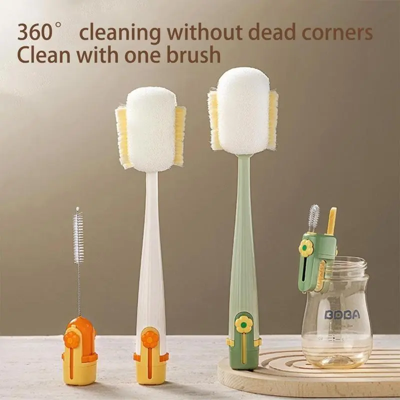Bottle Cleaner Brush - Chemical-Free Multi-Use Deep Cleaning Brush for All Your Cups, Tumblers, Glassware, No Extra Scrubbers Needed Home Care Dish Tool