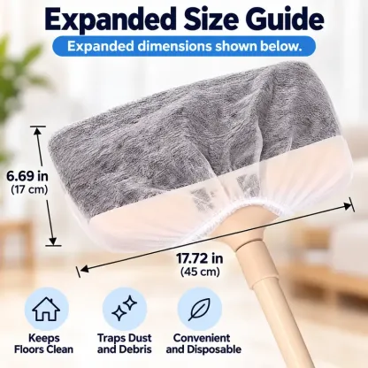 Disposable Static Duster Refill Sheets, Floor & Gap Dust Cleaner, Hair Removal Sweeping Tool for Home Cleaning