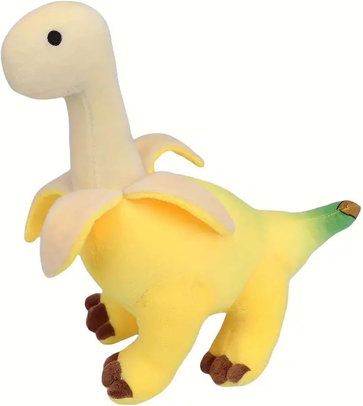 Banana Dinosaur Plush Toy, 12-Inch Stuffed Animal & Room Decor