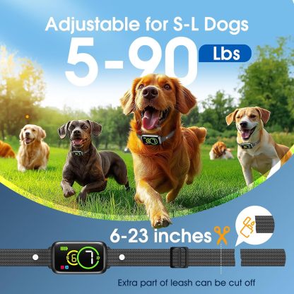 Dog barking collar, smart barking collar for small dogs, 5-15 lbs (about 2.3-6.8 kg) medium and large dogs, effective AI barking collar, adjustable beep vibration mode and 7 sensitivity levels, automatic dog anti-barking device
