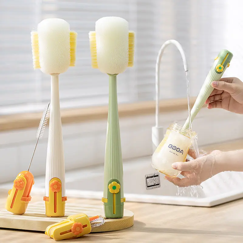 Bottle Cleaner Brush - Chemical-Free Multi-Use Deep Cleaning Brush for All Your Cups, Tumblers, Glassware, No Extra Scrubbers Needed Home Care Dish Tool