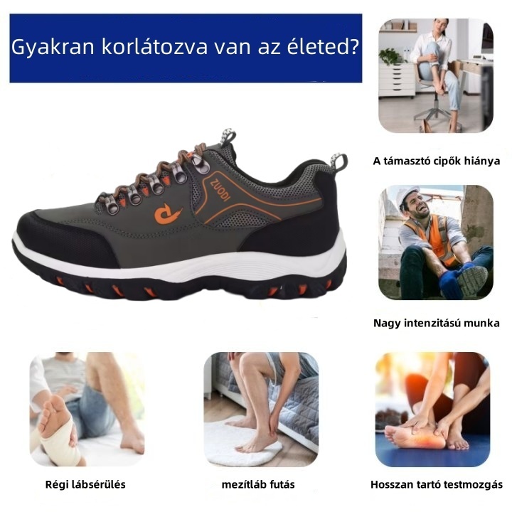 Baralen® ortopéd cipők – Ergonomikus kialakításúak a hát-, ízületi és lábfájdalmak enyhítésére – unisex.