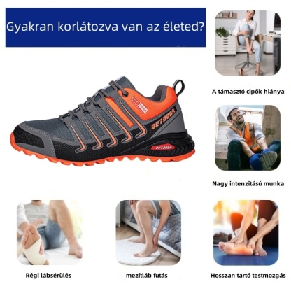 Ergonomikus kialakítású ortopéd cipő hát-, ízületi és lábfájdalmakra - Uniszex