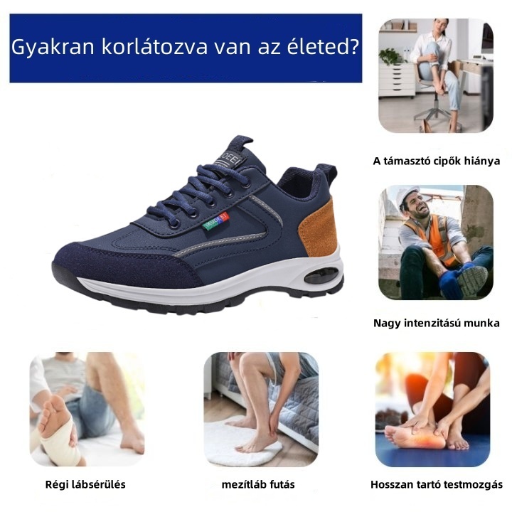 Baralen® MediComf Orvosi Ortopéd Cipő | Megnövelt Lábboltozat Támogatás – Hosszú Sétákhoz Alkalmas (Lábboltozat Korrekció)