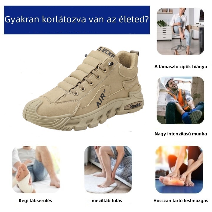 Baralen® prémium bőr ortopéd cipő | Ergonomikus kialakításának köszönhetően enyhíti a hát-, térd- és lábfájdalmat, és kivételes kényelmet biztosít (kézzel varrott).