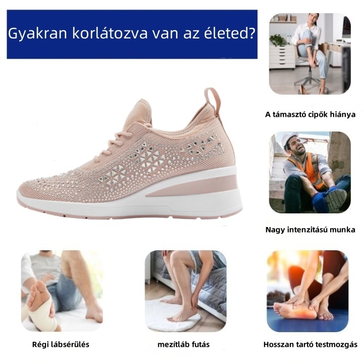 Baralen® női ortopéd cipő | Ergonomikus kialakítás a kiváló kényelem érdekében - enyhíti a hát-, térd- és lábfájdalmat.