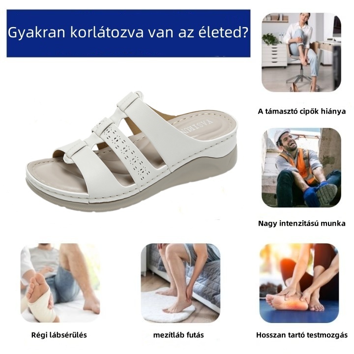[🎁 Mai ajánlat: Féláron — Vásárolj most!]Női nyári ortopéd szandálok —Mondj búcsút a fájdalomnak, sétálj könnyedén 👞Tapasztald meg a tökéletes kényelmet!