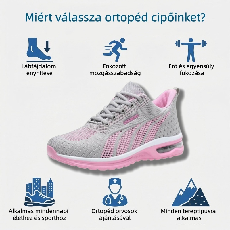 🔥 50% kedvezmény ma csak! Ne maradj le! ⏰Ergonomikusan tervezett ortopéd cipő – természetes lábboltozat-támasztással 👞Könnyen enyhíti a lábfájdalmat