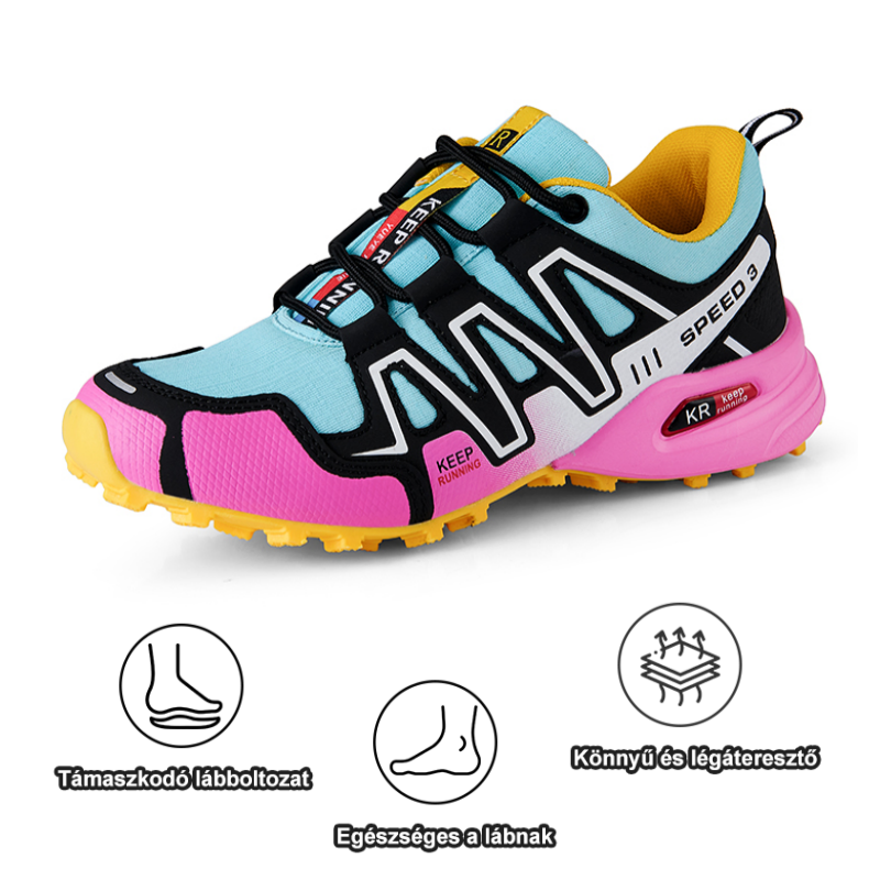 Ergonomikus kialakítású ortopéd női cipő hát-, ízületi- és lábfájdalmakra