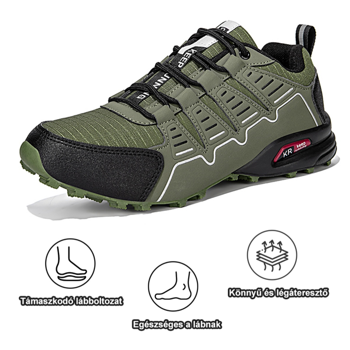 Ergonomikus kialakítású ortopéd cipő hát-, ízületi és lábfájdalmakra - Uniszex