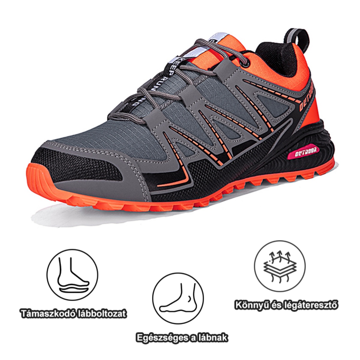 Ergonomikus kialakítású ortopéd cipő hát-, ízületi és lábfájdalmakra - Uniszex