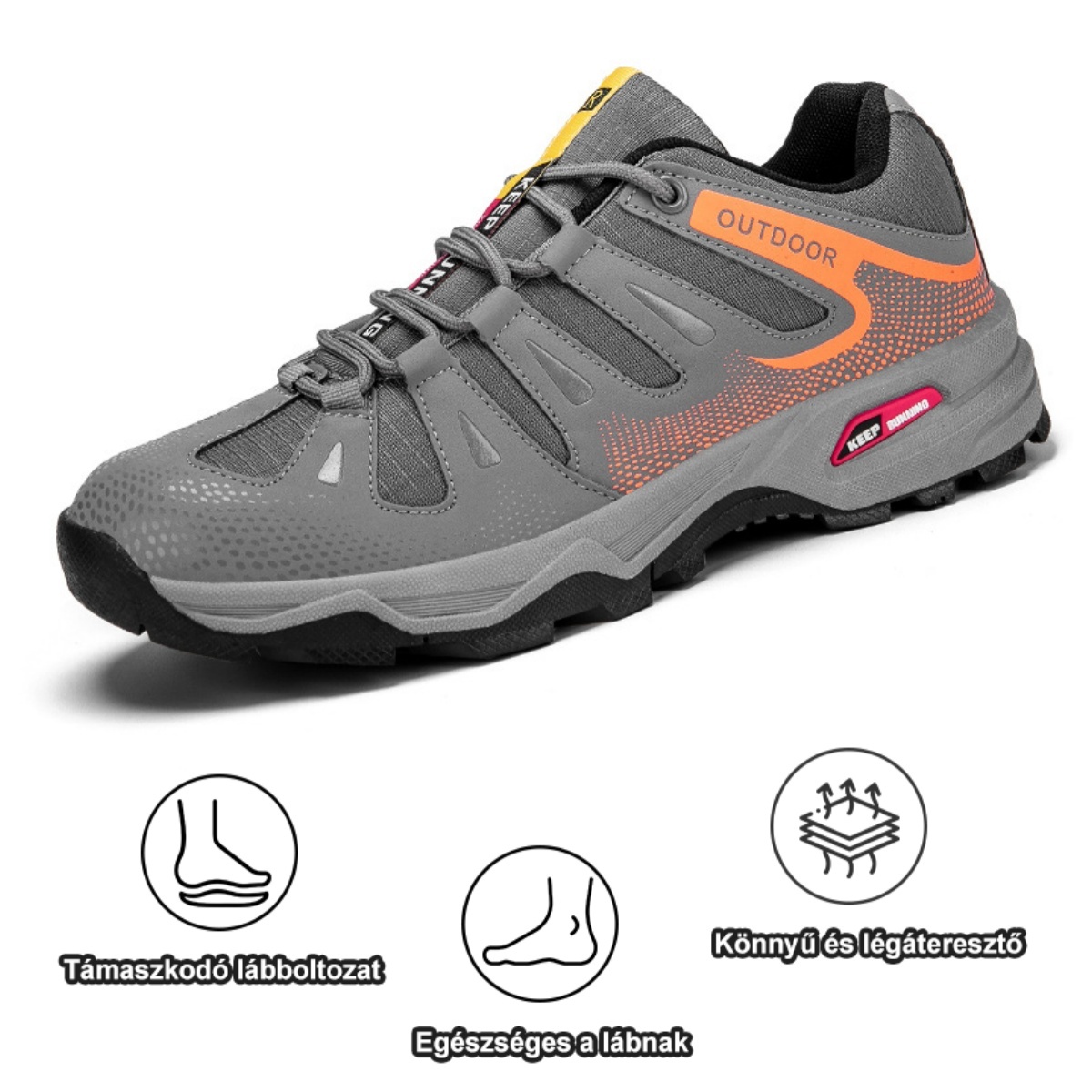 Ergonomikusan tervezett ortopéd cipő hát-, ízületi és lábfájdalmakra - minden férfi számára alkalmas