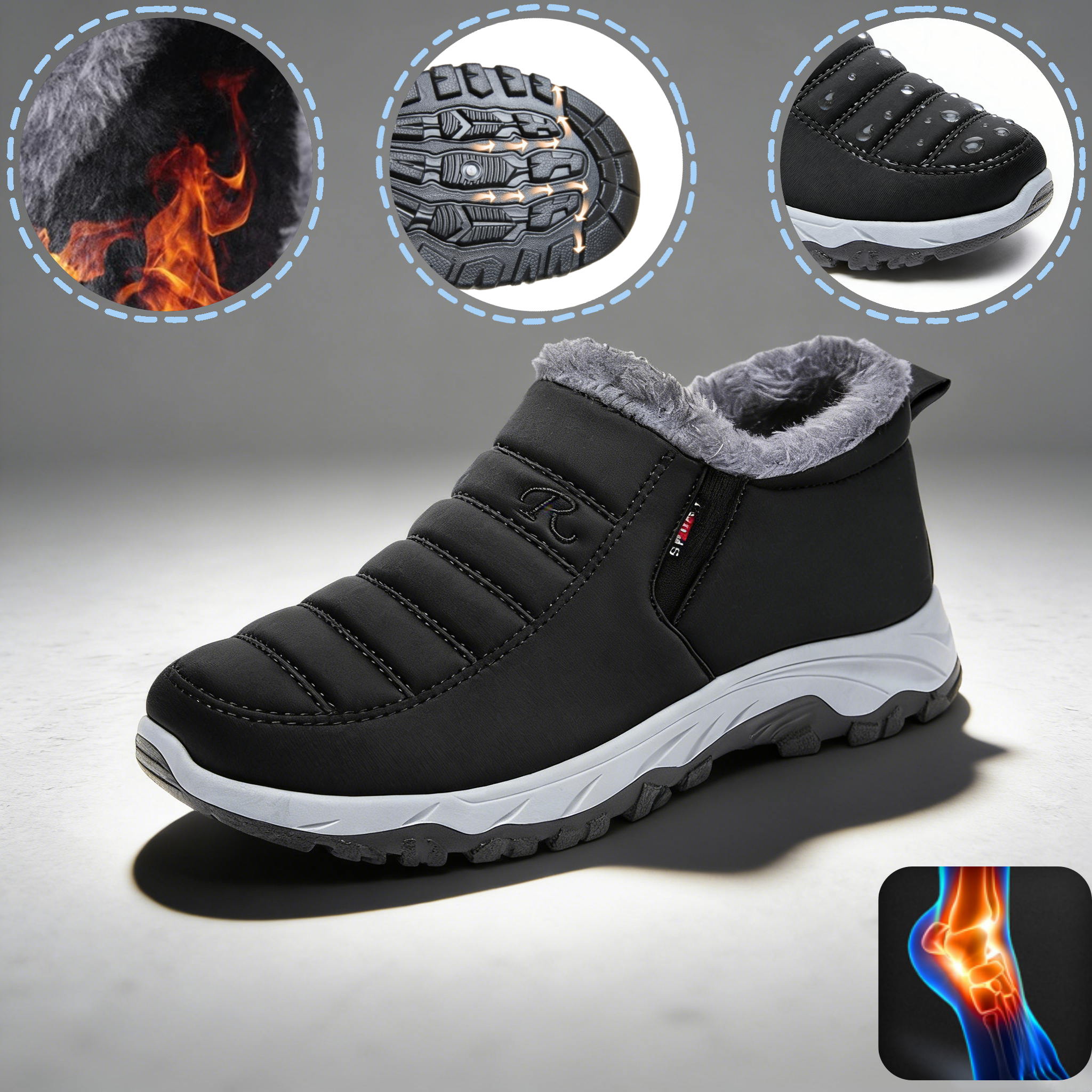 Baralen® - Ergonomikus téli ortopéd cipő láb-, térd- és hátfájásra - Uniszex