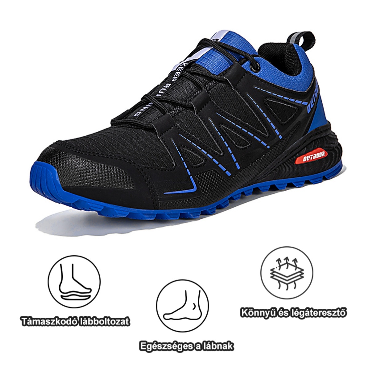 Ergonomikus kialakítású ortopéd cipő hát-, ízületi és lábfájdalmakra - Uniszex